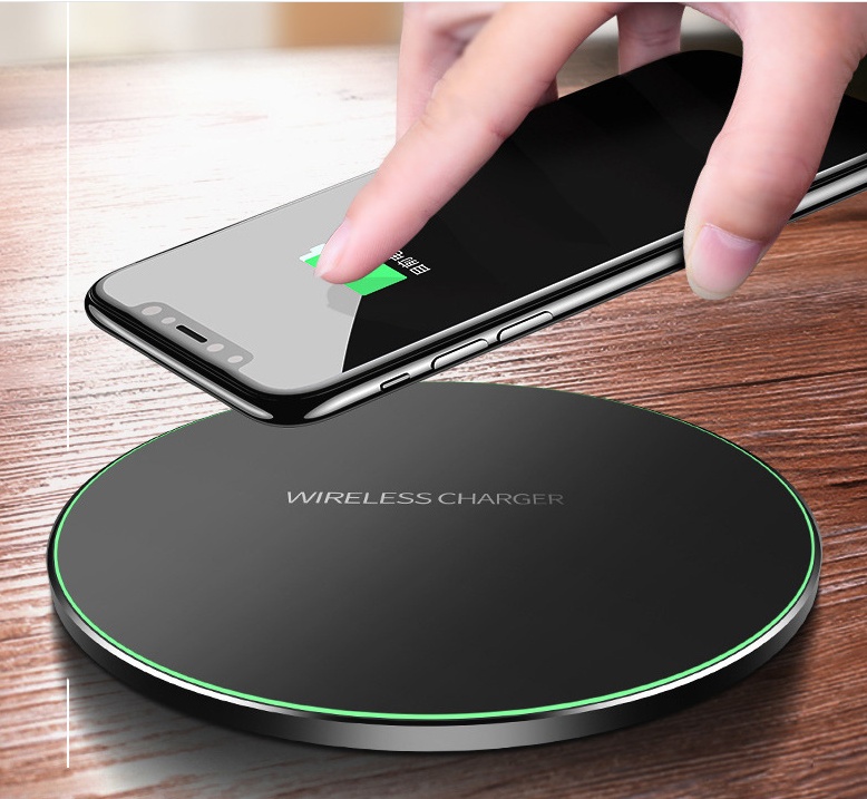 Cargador inalámbrico para iPhone, almohadilla de carga inalámbrica rápida para Samsung de alta velocidad - Imagen 7