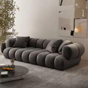ATUNUS - Sofá seccional modular de esquina en forma de L para sala de estar, muebles para el hogar de terciopelo americano grande, estilo nórdico moderno