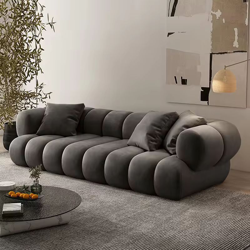 ATUNUS - Sofá seccional modular de esquina en forma de L para sala de estar, muebles para el hogar de terciopelo americano grande, estilo nórdico moderno