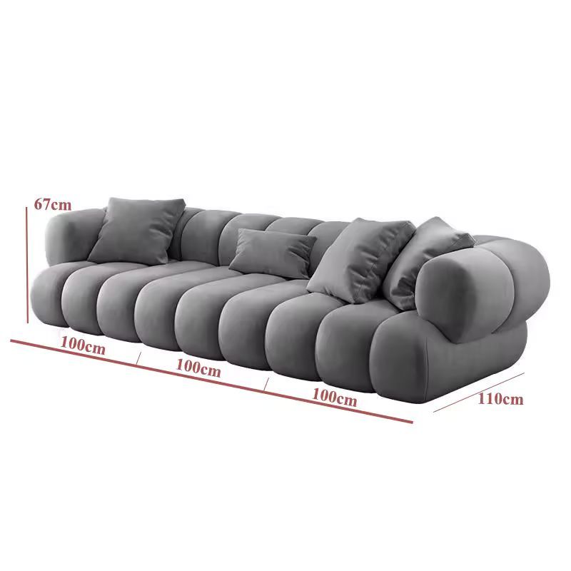 ATUNUS - Sofá seccional modular de esquina en forma de L para sala de estar, muebles para el hogar de terciopelo americano grande, estilo nórdico moderno - Imagen 2