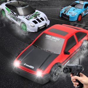 Coche teledirigido de control remoto 2.4G con tracción en las cuatro ruedas, modelo GTR AE86, ideal como regalo de Navidad para niños.