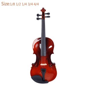 Violín de madera maciza