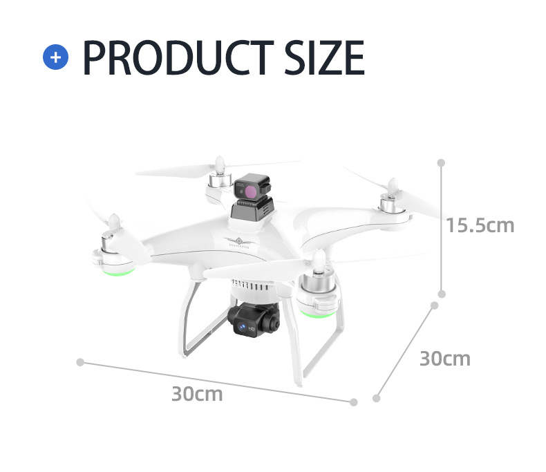 Drone con GPS dual y cardán mecánico de tres ejes 4K HD con láser para evitar obstáculos - Imagen 4