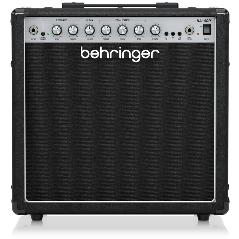 Behringers HA-20R amplificador de guitarra eléctrica portátil sobrecarga altavoz amplificador de tubo de sonido de bajo de dos canales - Imagen 4