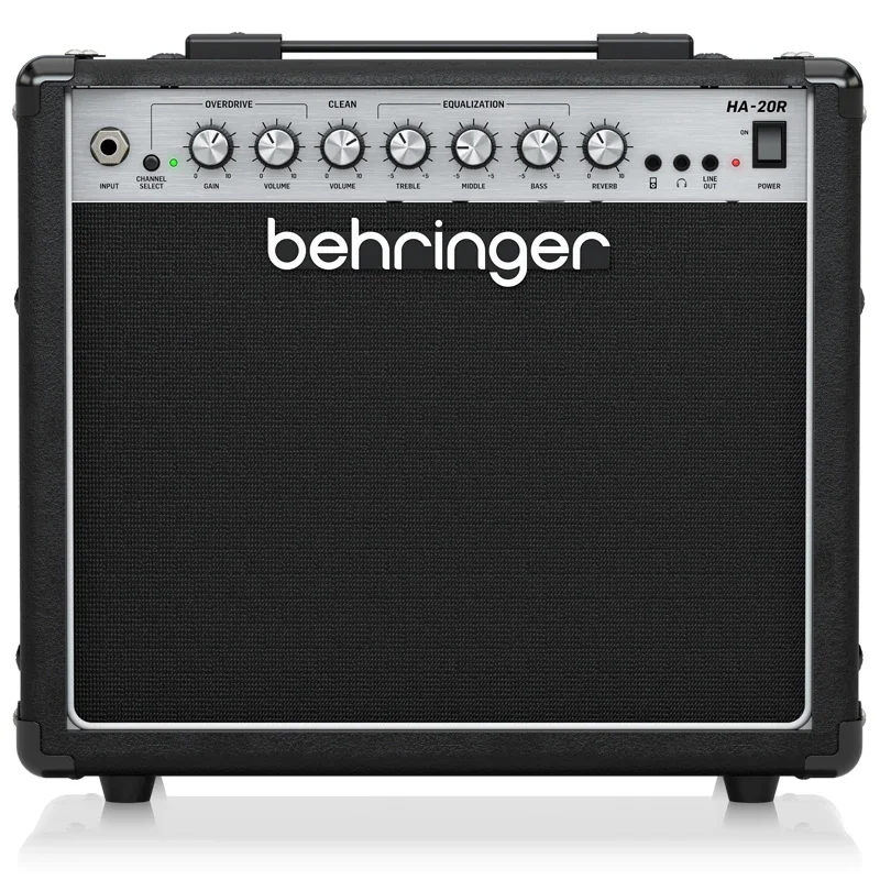 Behringers HA-20R amplificador de guitarra eléctrica portátil sobrecarga altavoz amplificador de tubo de sonido de bajo de dos canales - Imagen 2